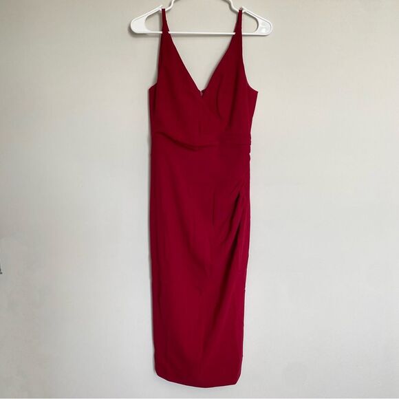Dress The Population Anita Dress Garnet Deep Red  Size Small NWOT - Picture 7 of 14